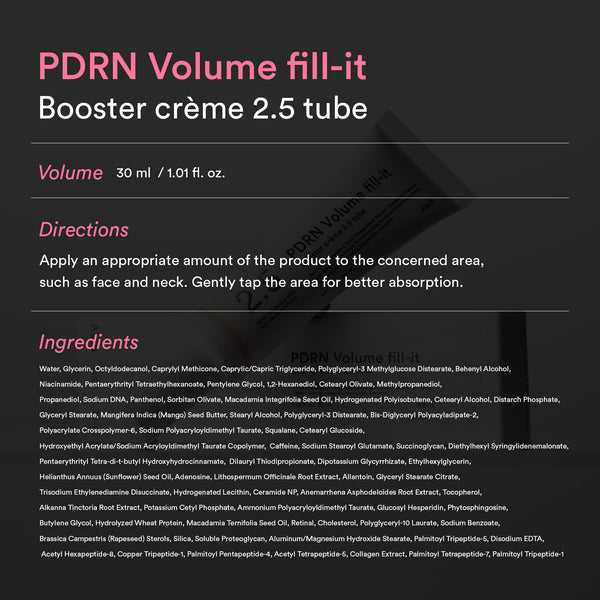 PDRN Volume fill-it Booster crème 2.5 tube
