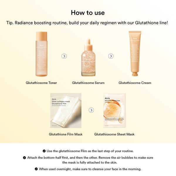Glow collagen mask Glutathiosome film(4 Sheets)