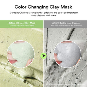 Pore clay pack cleanser Heartleaf charcoal foam