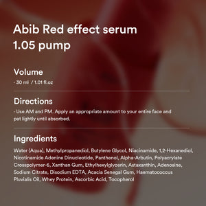 [New Launch] Red effect serum 1.05 pump